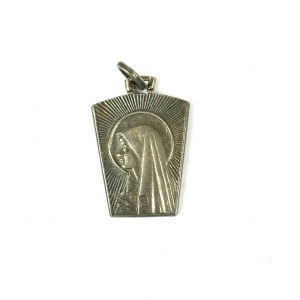 Pendant Mother of God, silver, sample 800, weight 4.1g, size approx. 17x25mm [194].