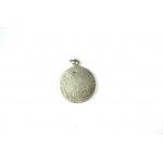 Pendant Mother of God, silver, sample 800, weight 2.5g, diameter about 19mm [196].