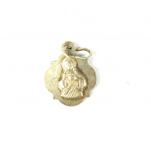 Pendant Mother of God / JESUS silver, weight 1g, size approx. 12x15mm [208].