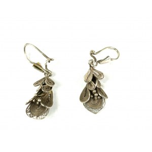 Earrings, silver, weight 3.3g, size approx. 10x20mm [213].