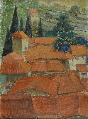 Stanisław BORYSOWSKI (1901-1988), Czerwone dachy, ok. 1938