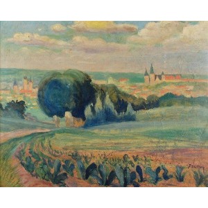 Leon GETZ (1896-1971), Panorama Krakowa