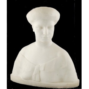 Rzeźbiarz nieokreślony, XIX/XX w., Popiersie kobiety