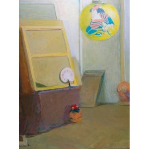 Grzegorz MORYCIŃSKI (1936-2015), Wnętrze z japońskim lampionem, 2002