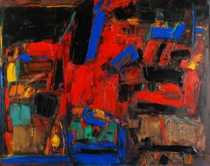 Jadwiga ŻOŁYNIAK (ur. 1949), Czerwony dom, 2007