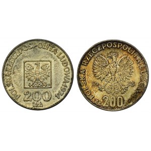 Sada, 200 zlatých 1974-1975 (2 ks)