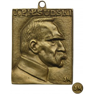 Plaque Józef Piłsudski 1930 - Jan Raszka - VERY RARE