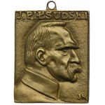 Plaque Józef Piłsudski 1930 - Jan Raszka - VERY RARE