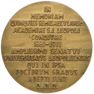 Medal of the 250th anniversary of the foundation of the Jan Kazimierz University in Lviv 1911
