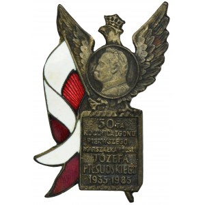 PRL, Badge 50th Anniversary of the Death of Józef Piłsudski 1935-1985