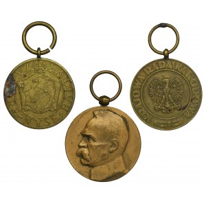Second Polish Republic, PRL, Set of decorations (3 pcs.)