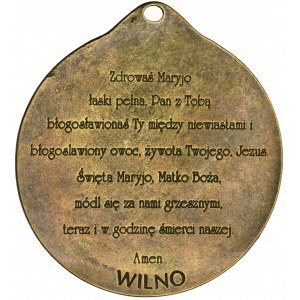 Plaque Our Lady of the Gate of Dawn - Vilnius