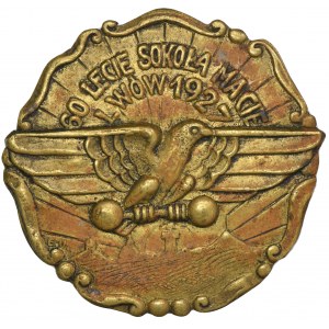 Second Polish Republic, Badge 60th Anniversary of the Falcon Lviv 1927