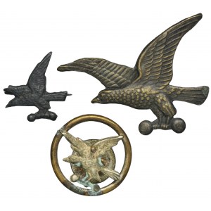 Second Polish Republic, Set of badges of the Polish Gymnastics Association Sokół (3 pcs.)