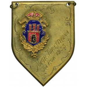 Second Polish Republic, Tourist Award Plaque for 1933 - Lviv