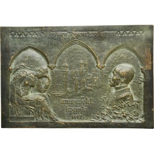 Commemorative plaque of the University of Lviv for Professor Tadeusz Wojciechowski 1907