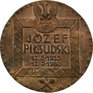 Medal 45th Anniversary of the Death of Józef Piłsudski 1980 - A. KOSTRZEWA