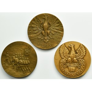 Set, Józef Piłsudski Medal (3 pcs.)