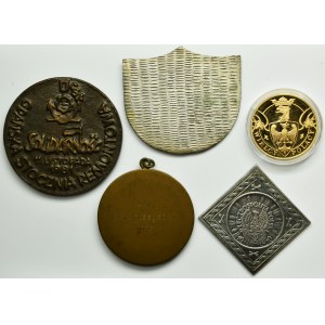 Set, Medals and coins (5 pcs.)