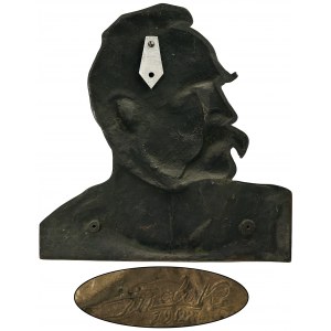 Bas relief with bust of Józef Piłsudski - Feliks Robakowski
