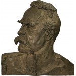 Bas relief with bust of Józef Piłsudski - Feliks Robakowski