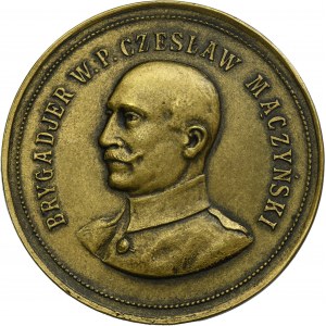 Medal of Brigadier of the Polish Army Czesław Mączyński Lviv 1933 - RARE