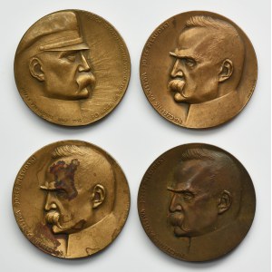 Set, Medals Józef Piłsudski PTAiN - Bohdan Chmielewski (4 pcs.)