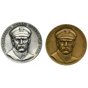 Set, Medal of Independence of Poland 11-November 1918, PTAiN 1985 (2 pcs.)