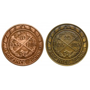 Set, Medal 50th anniversary of the death of Józef Piłsudski (2 pcs.)
