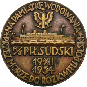 Medal of the launch of the ship M/S Piłsudski 1934