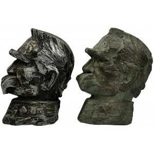 Set, Bas-relief with a bust of Józef Piłsudski (2 pcs.)