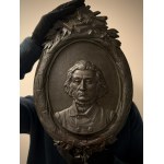 Plaque issued on the occasion of the 100th anniversary of the birth of Adam Mickiewicz