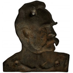 Plague with bust of Józef Piłsudski