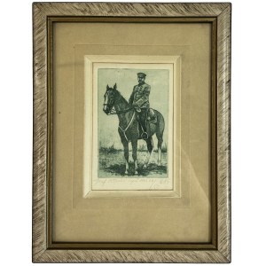 Graphic of Marshal Józef Piłsudski on Kasztanka 1925