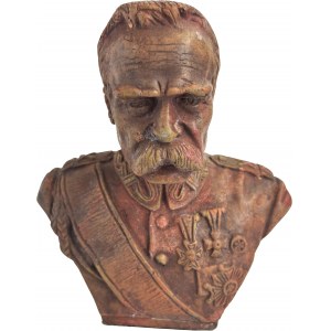 Sculpture of the bust of Józef Piłsudski