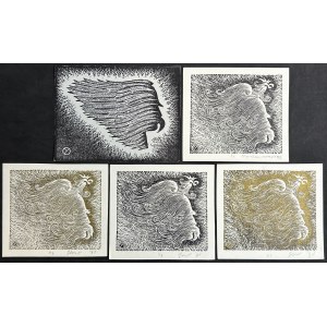 Set, Drawings Józef Piłsudski (5 pcs.)