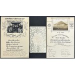 Set, Name day cards and letter for Józef Piłsudski (3 pcs.)