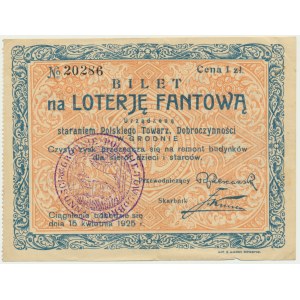 Ticket for the Great Raffle Grodziec April 15, 1925