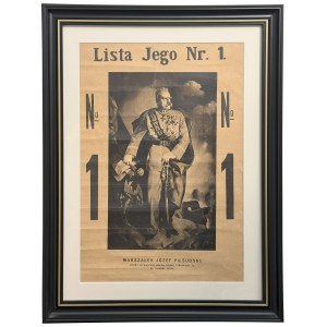 Election leaflet of Józef Piłsudski, List No. 1