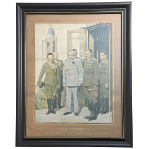 Color reproduction of the photograph Józef Piłsudski, The Leader Said, ca. 1930