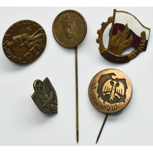 Set, Patriotic badges and pins (5 pcs.)