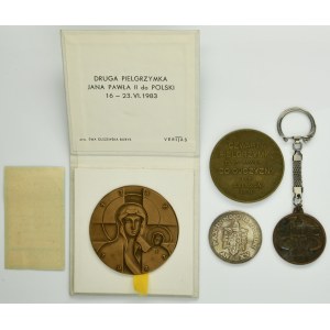 Set, Medals with the image of Pope John Paul II (4 pcs.)