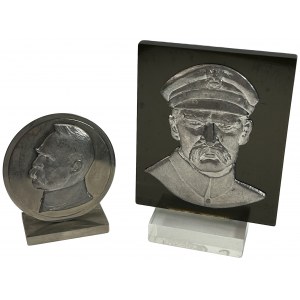 Set, Patriotic plaques with Józef Piłsudski (2 pcs.)