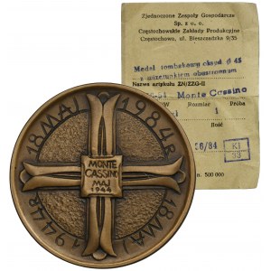 Medal 40th Anniversary of the Battle of Monte Cassino 1984