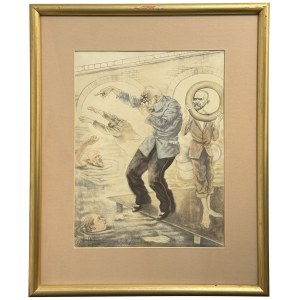 Facsimile of the album drawing by Zdzisław Czermański