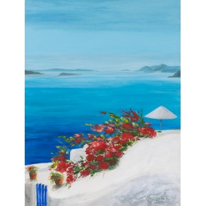 Elzbieta Poninska, Vacation on Santorini, 2022