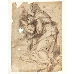 ROMAN SCHOOL, 17th CENTURY, Woman with child