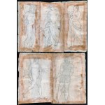 TUSCAN SCHOOL, 18th CENTURY, Group of five separate sheets with a mythological theme