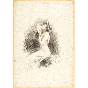 NATALE ATTANASIO (Catania, 1845 - Rome, 1923), Mother with son