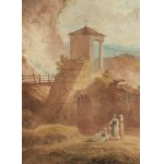 ENGLISH ARTIST, 19th CENTURY, Capriccio of monuments and landscapes near Terni